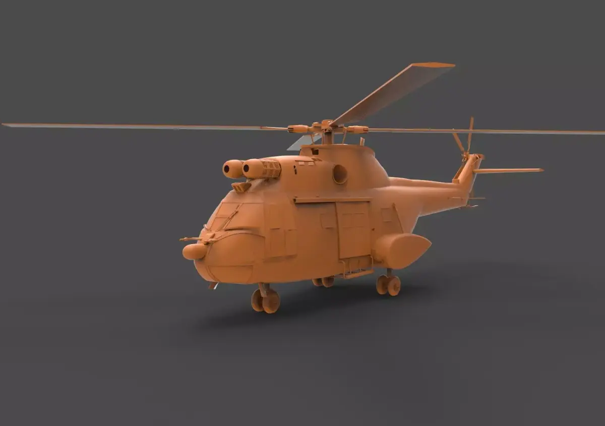 SA 330 Puma 3D print model