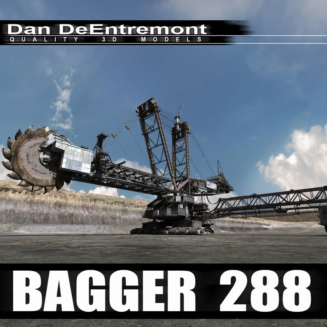 Bagger 288 Excavator (Schaufelradbagger) 3D model
