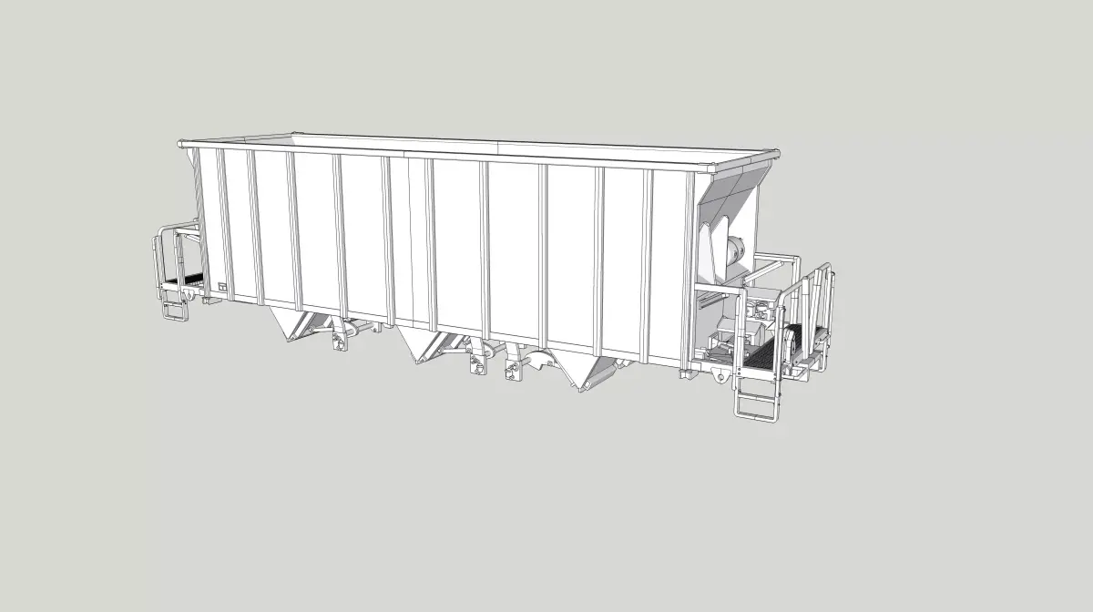 Dura-Max Hopper HO O N Scales 3D print model