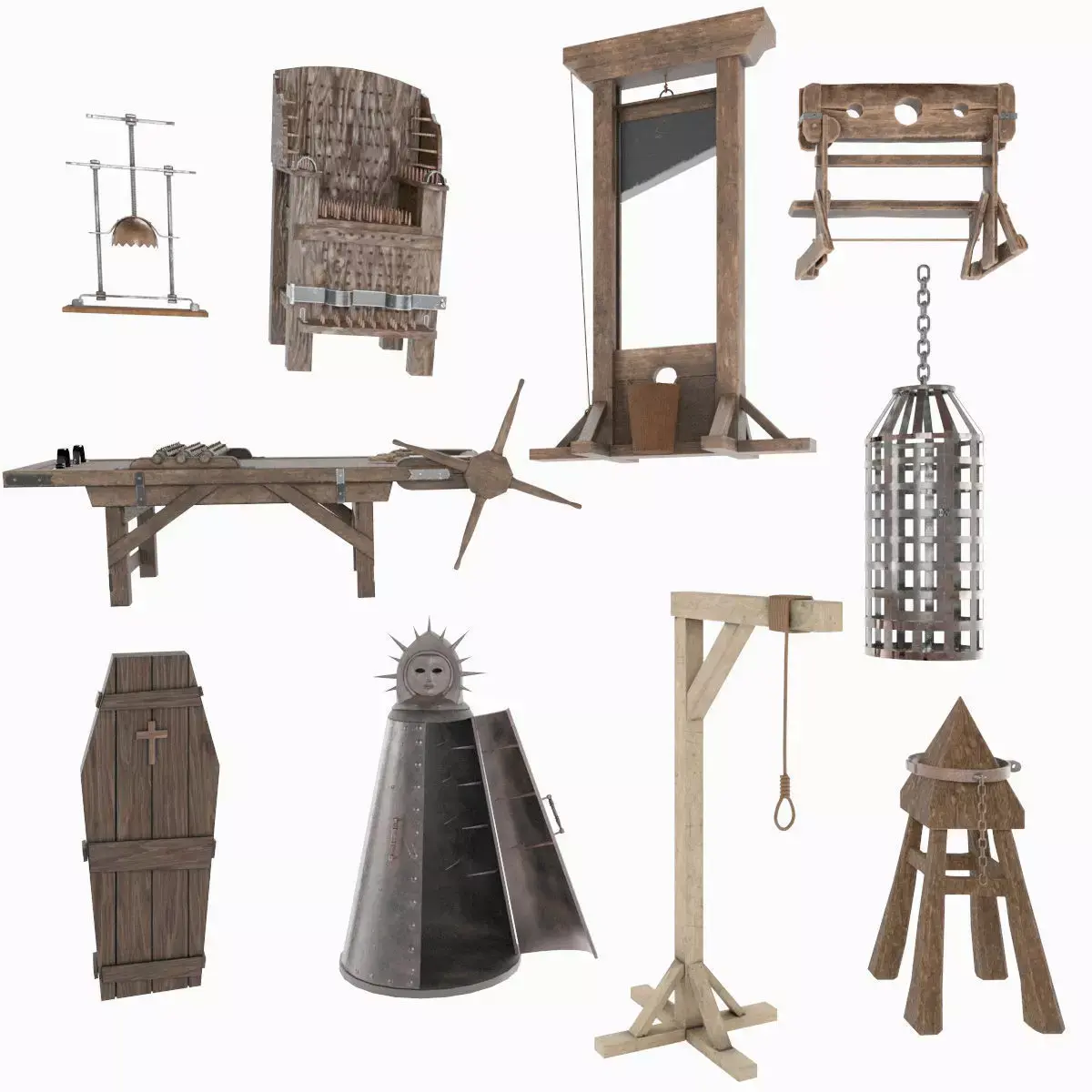 Medieval Torture Instruments 3D model
