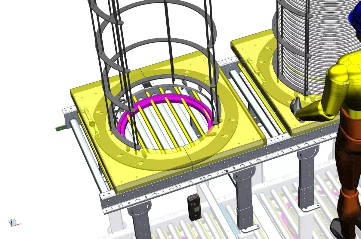 CIRCULAR SHEET FEEDING SYSTEM 3D model