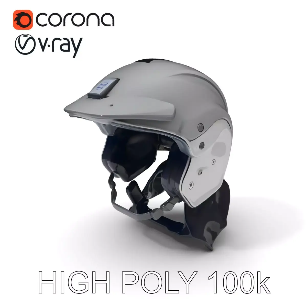 Motorcycle Helmet Model Pack Low-poly 3D model