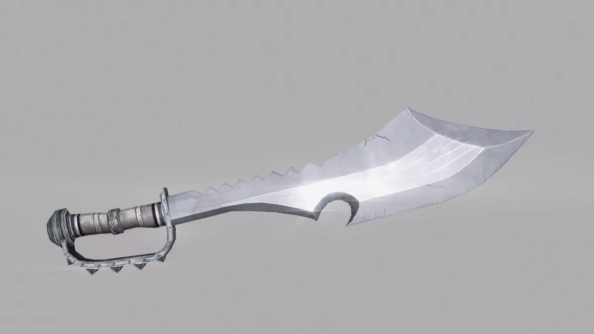 Sword Low-poly 3D model 46