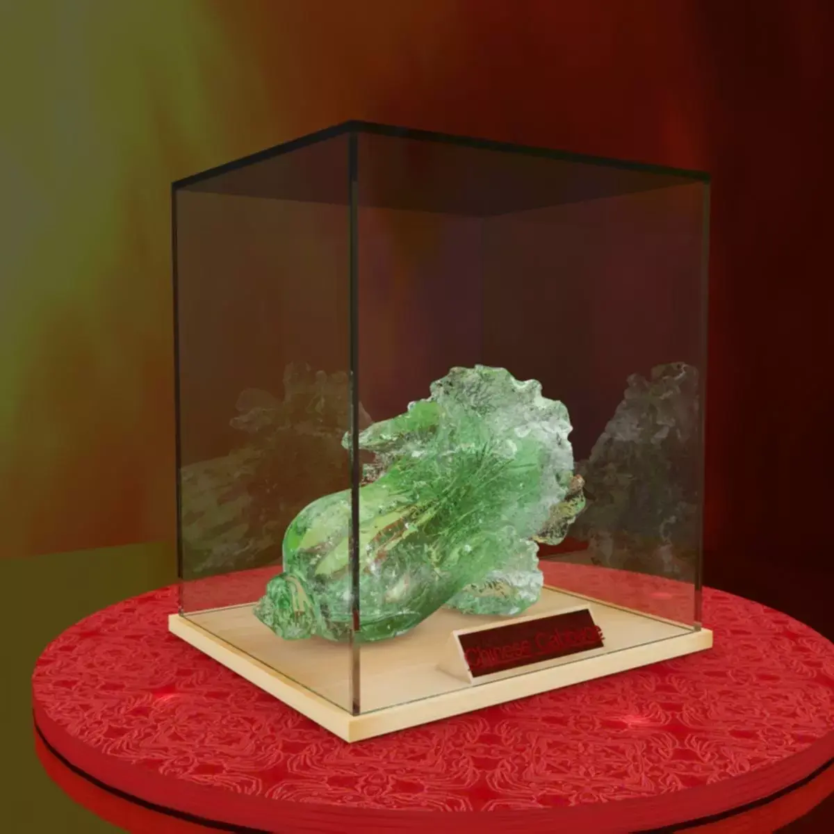 Chinese green cabbage crystal gem 3D model