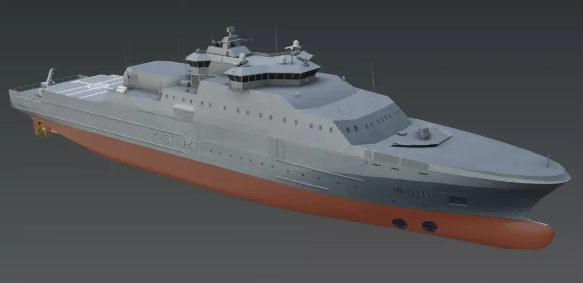 KV JAN MAYEN W310  Vessel 3D model Low-poly 3D model