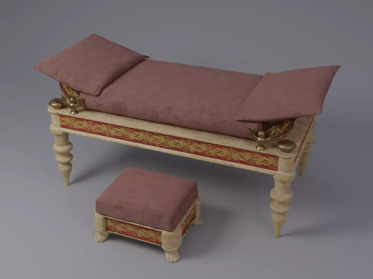 Ancient classical Kline - Triclinium 3D model