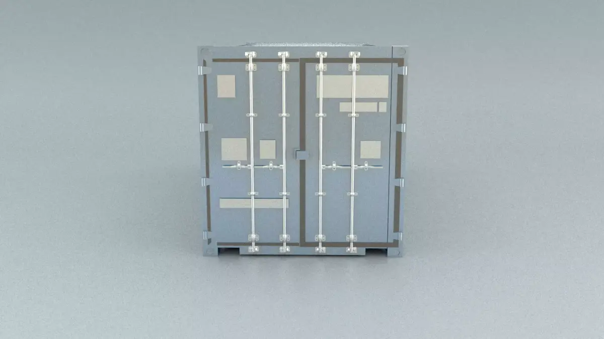 laos Shipping Container Low-poly 3D model