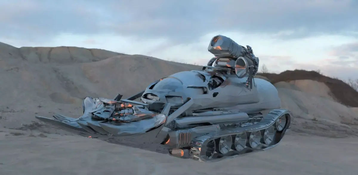 Bulldozer Tank 3D model