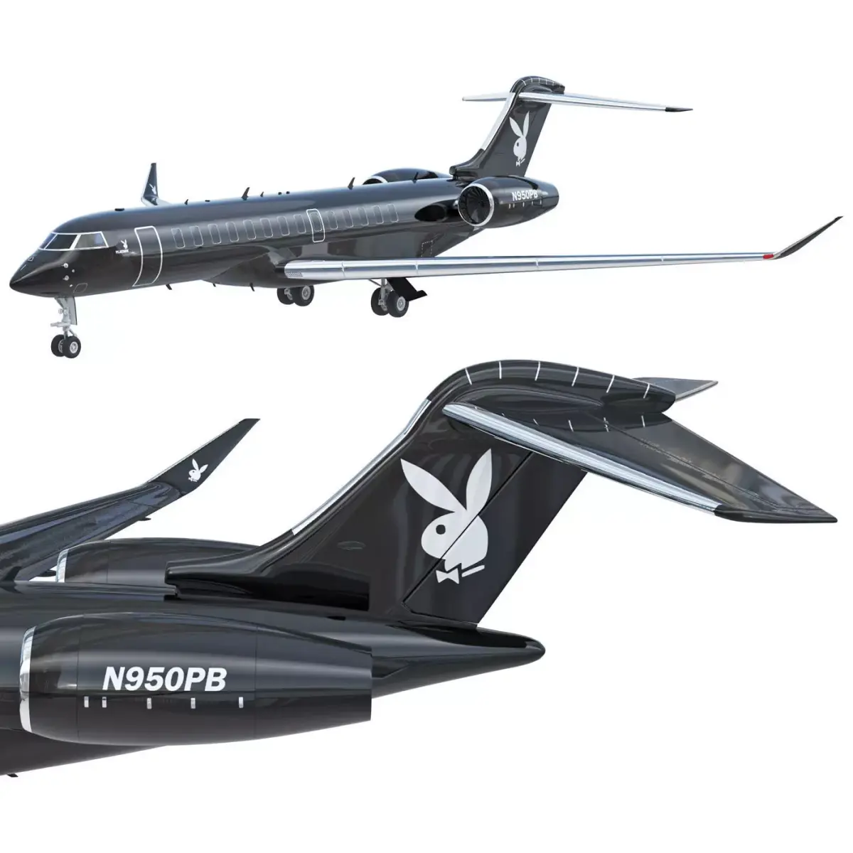 Playboy Big Bunny airplane 3D model