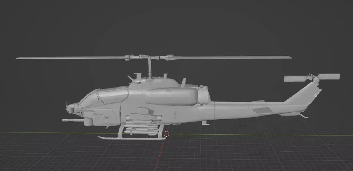 Helicopter ah1w 3D print model purchase