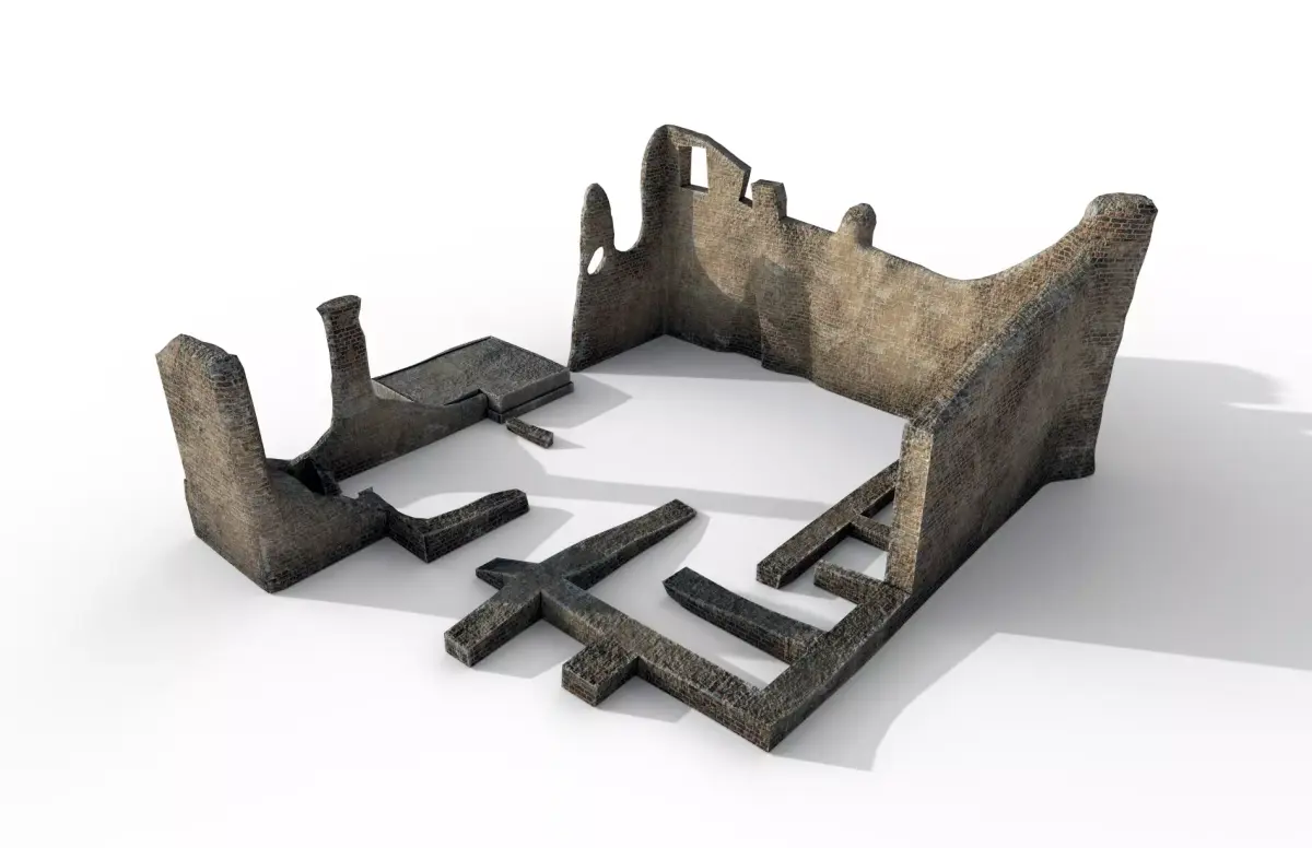 Penrith Castle Low-poly 3D model