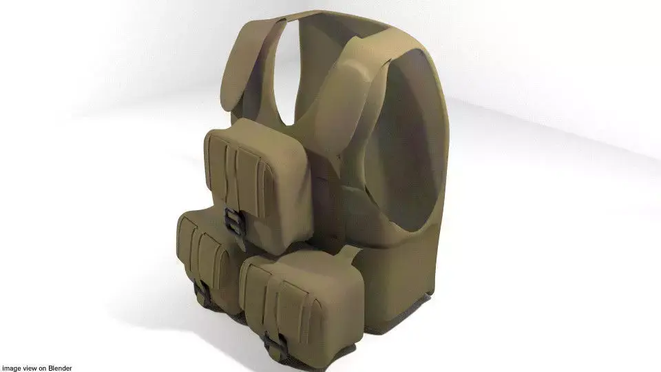 Armour Vest - Type 3 3D model