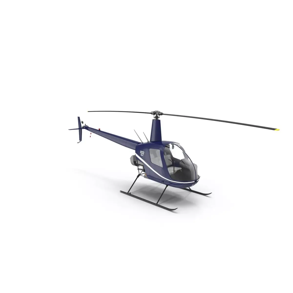 Robinson R22 Helicopter 3D model purchase