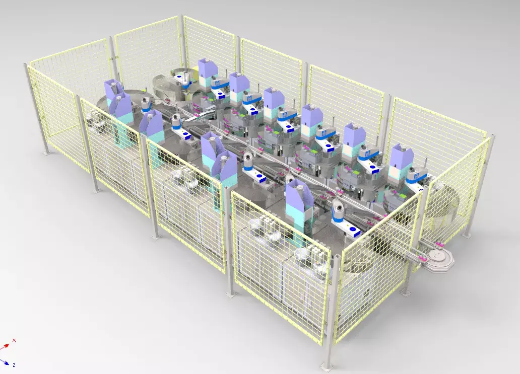 Relay automatic assembly line 3D model