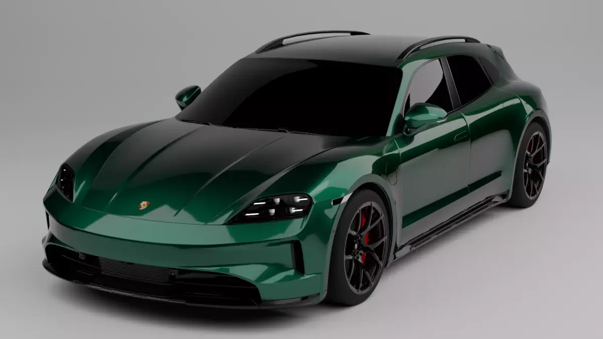 Porsche Taycan 3D model buy