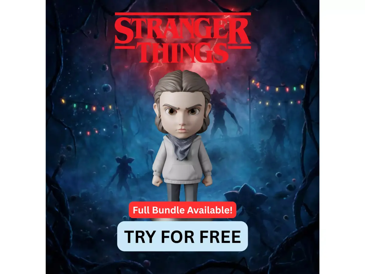 Eleven Stranger Things - Free Sample STL Free 3D print model