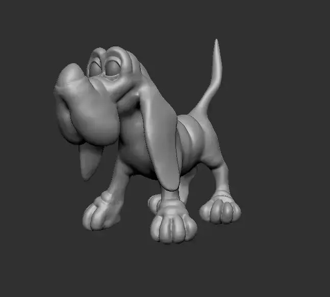 dog hig-poly 3D model