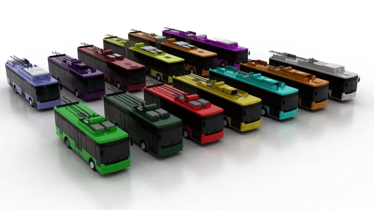Trolleybus Bogdan T501-901 Serial Line Low 3D Model Pack