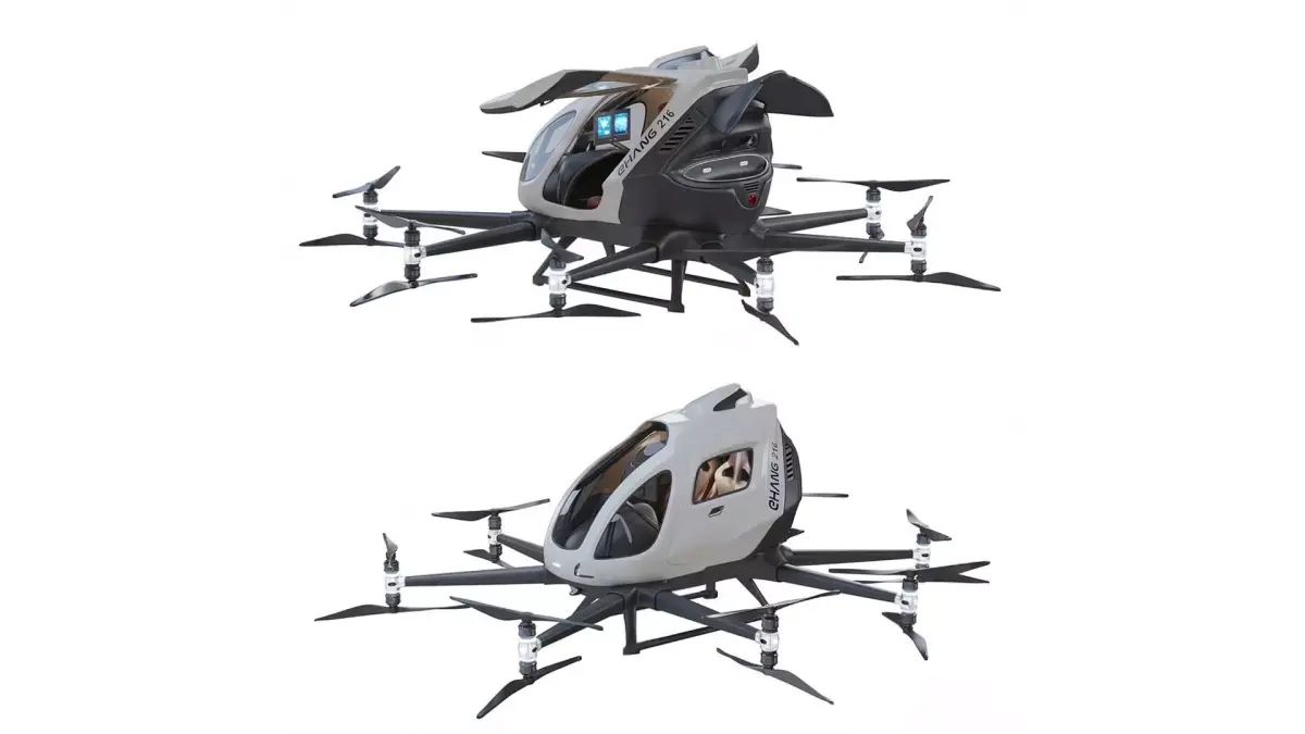 unmanned passenger-carrying aircraft 3D model
