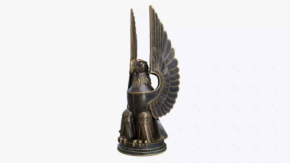 Eagle Sculpture Low-poly 3D model