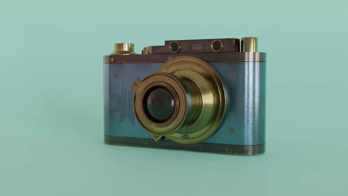 Digital Camera Model   Low-poly 3D model