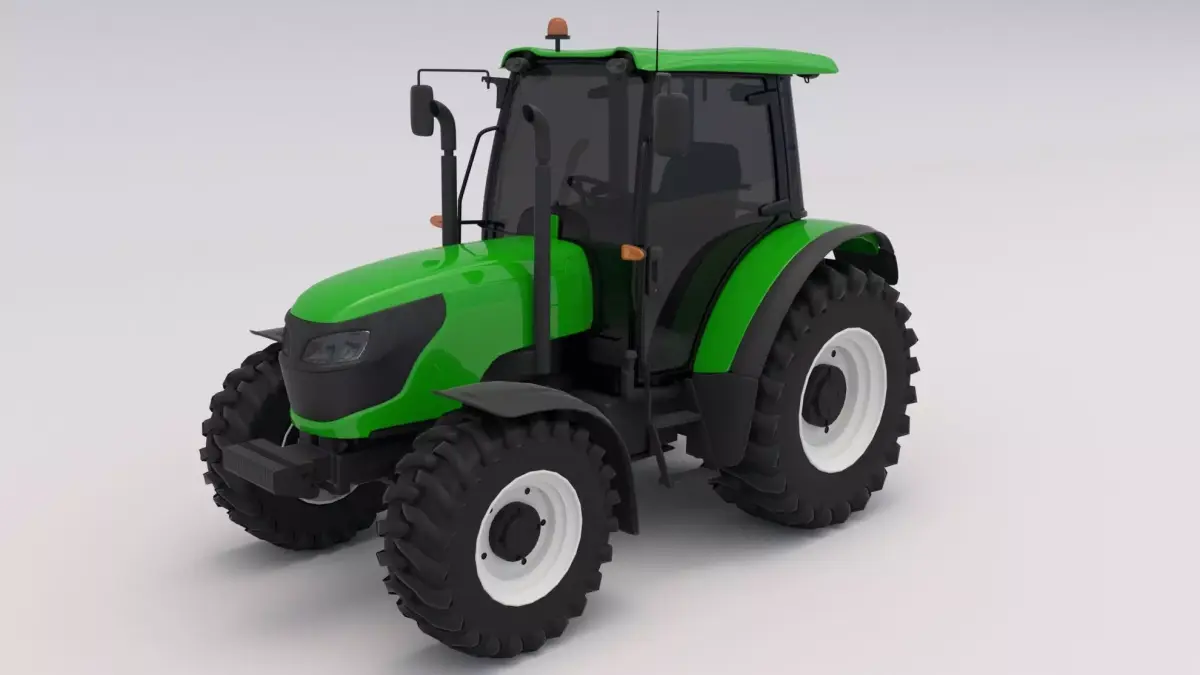 Tractor Green 3D model