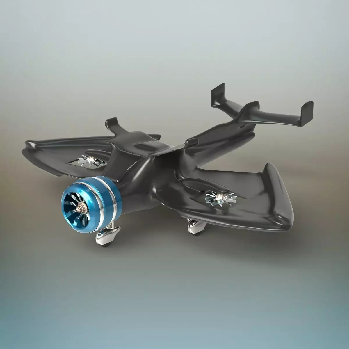 Futuristic Plane 3D model purchase
