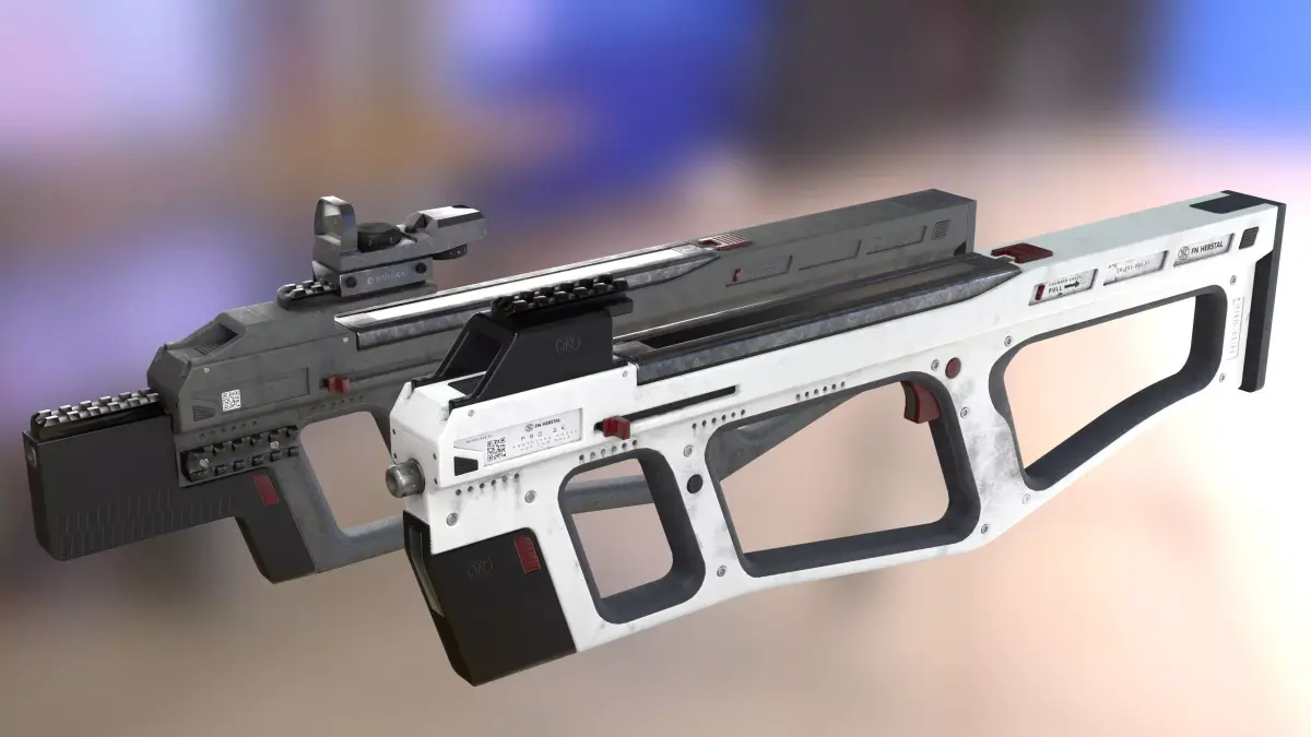 FN P90 2K prototype Low-poly 3D model