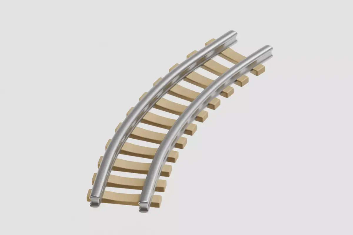 Train Track Low-poly 3D model purchase