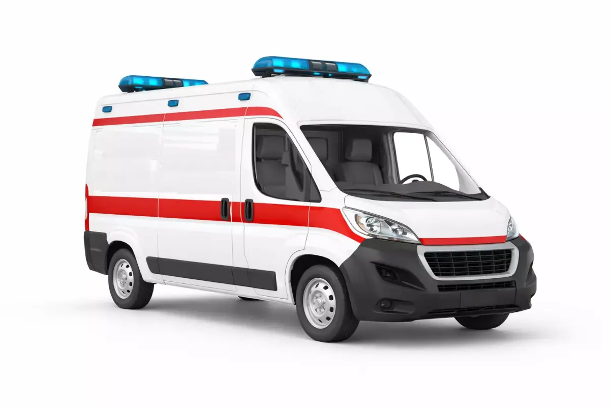 Modern Ambulance Emergency Medical Response Vehicle 3D model