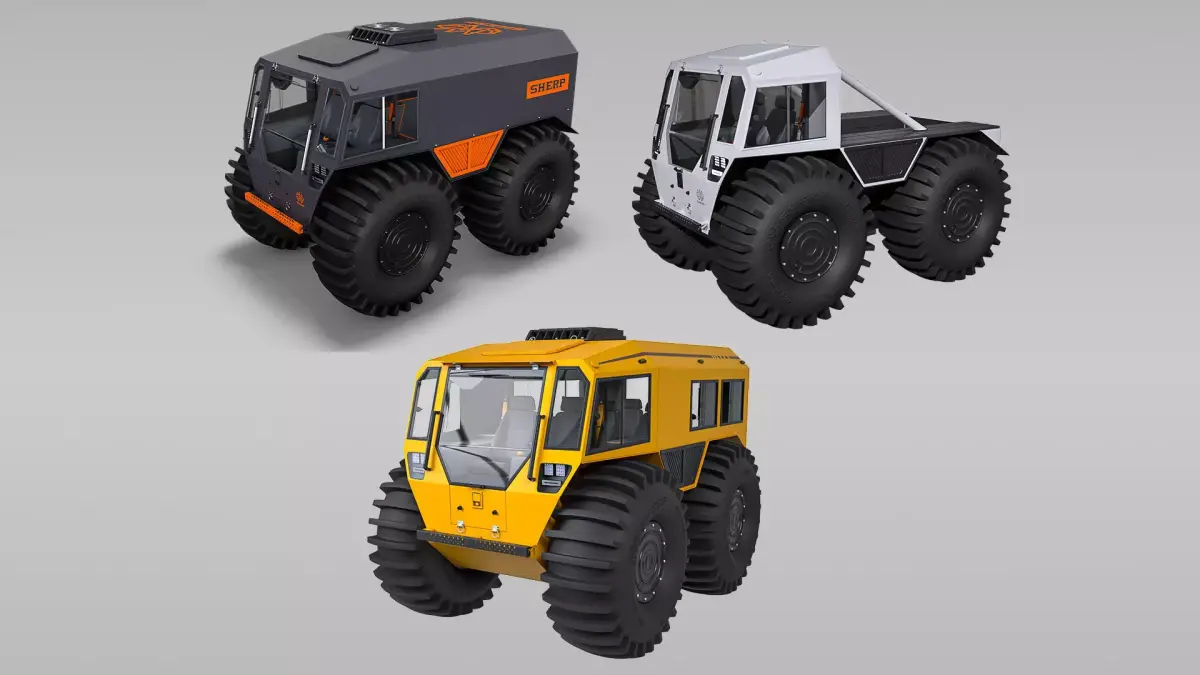Sherp Collection bulldozer 3D Model Pack