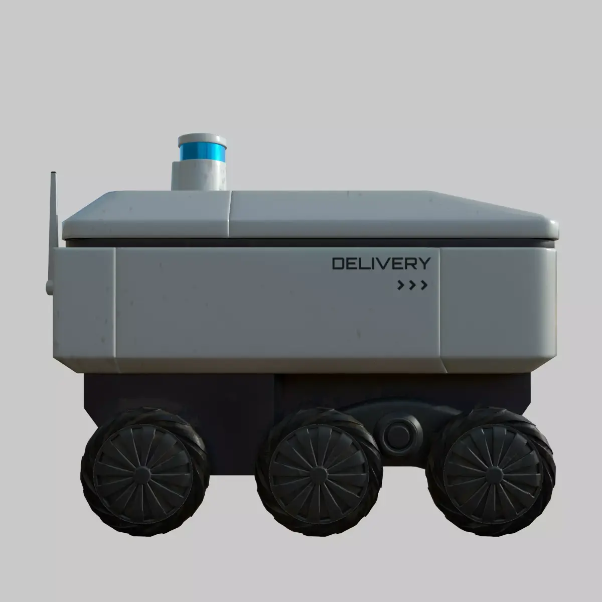 Delivery robot Low-poly 3D model purchase