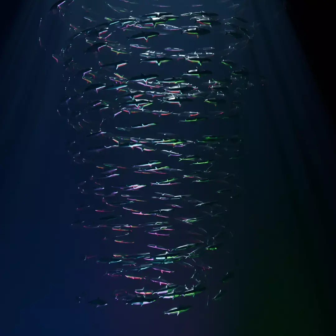 Metal Sardines tornado 3D model