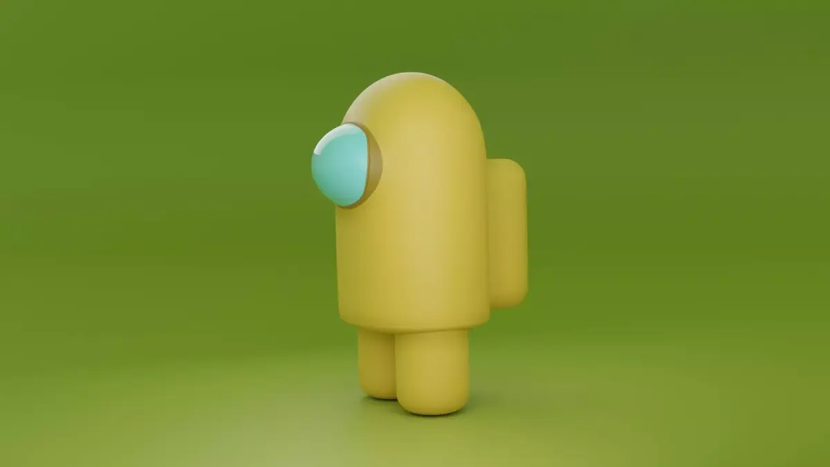 AmongUs Model robot with eye 3D model