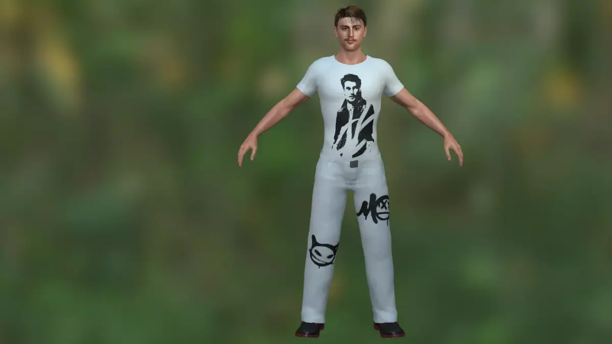 Aaron Taylor Low-poly 3D model