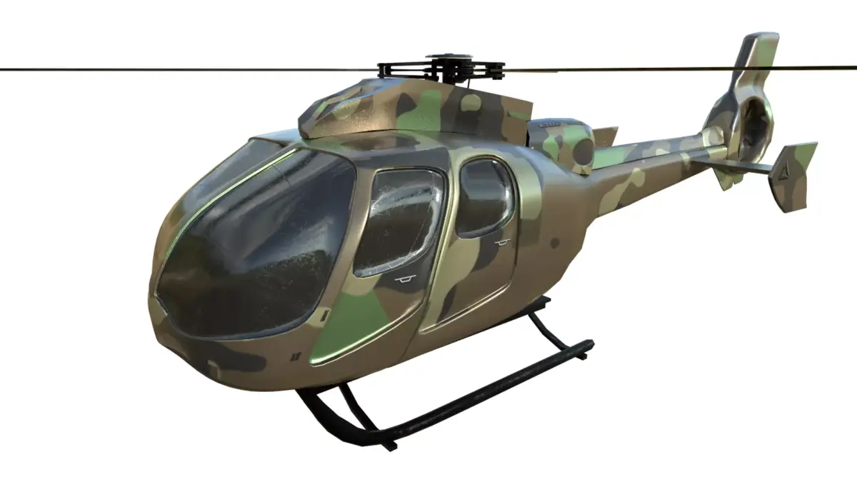 Helicopter military 3D model
