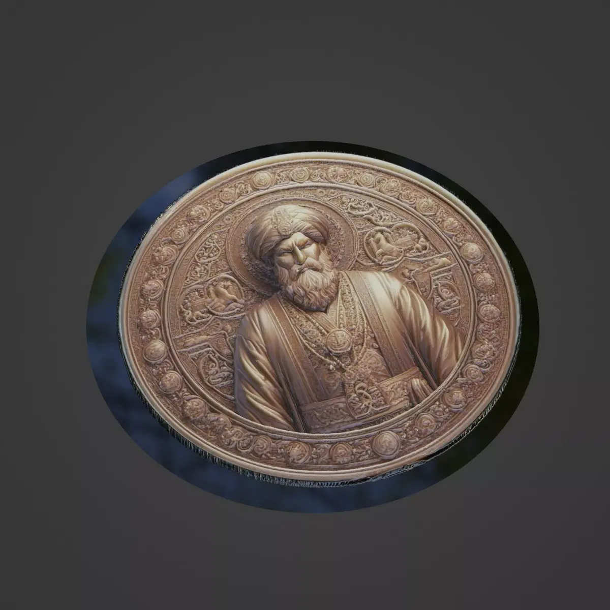 Tamerlane Medallion 3D print model