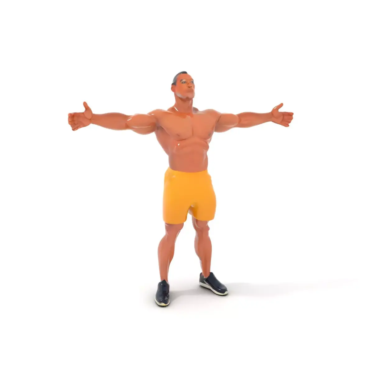 Athletic Human Character model pack Low-poly 3D model