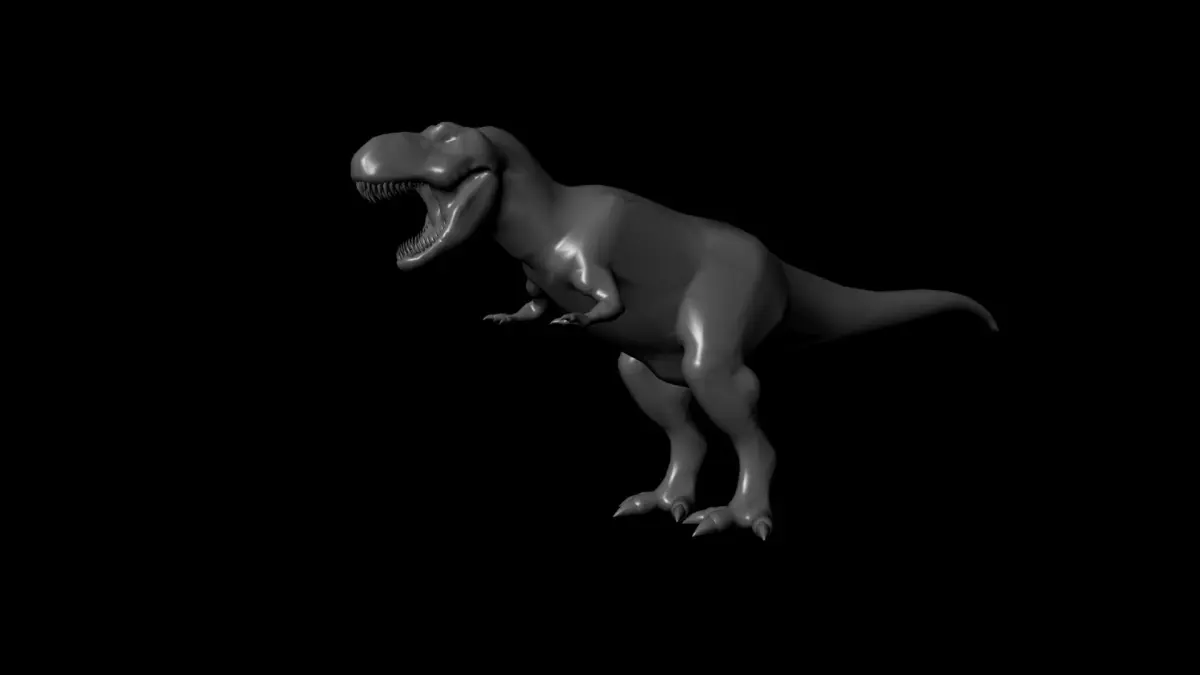  Dinosaur model with a low polycount Free low-poly 3D model
