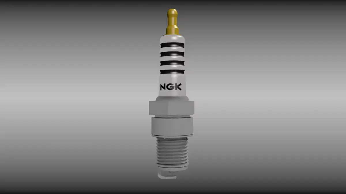 Spark plug 3D model