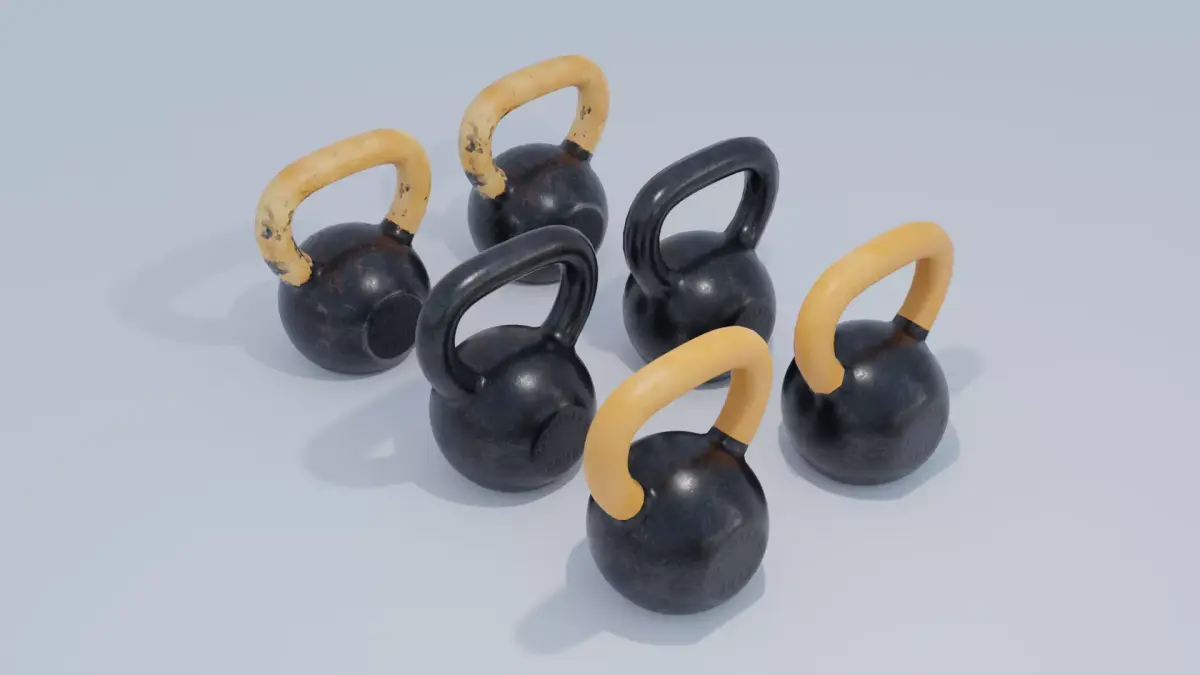 Kettle Bell Low-poly 3D model