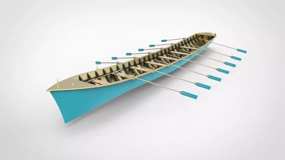 longboat 3D model