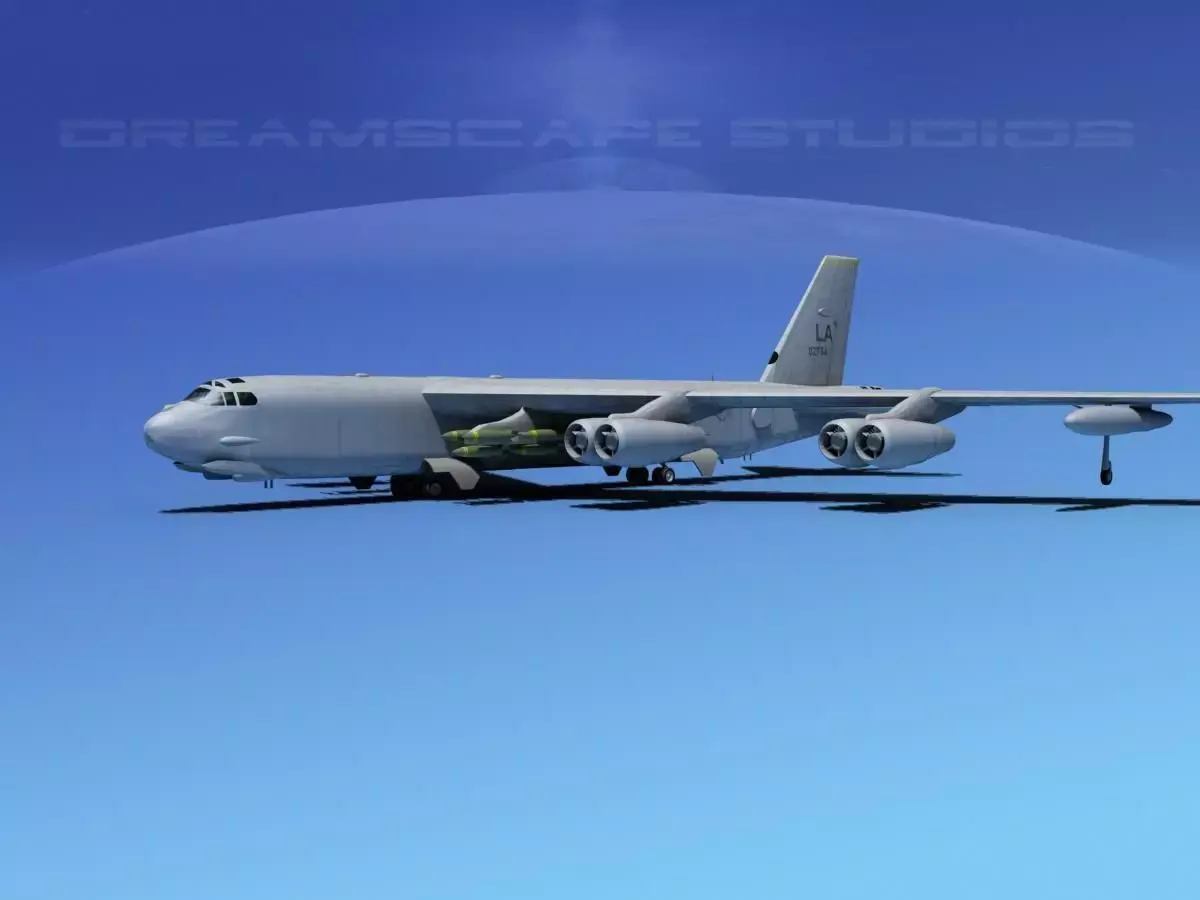 Boeing B-52H Stratofortress V01 3D model