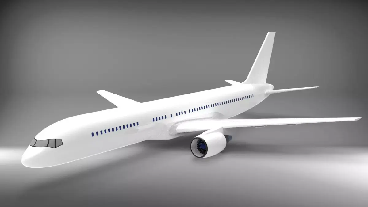 Boeing 757 3D printed airplane model 3D print model
