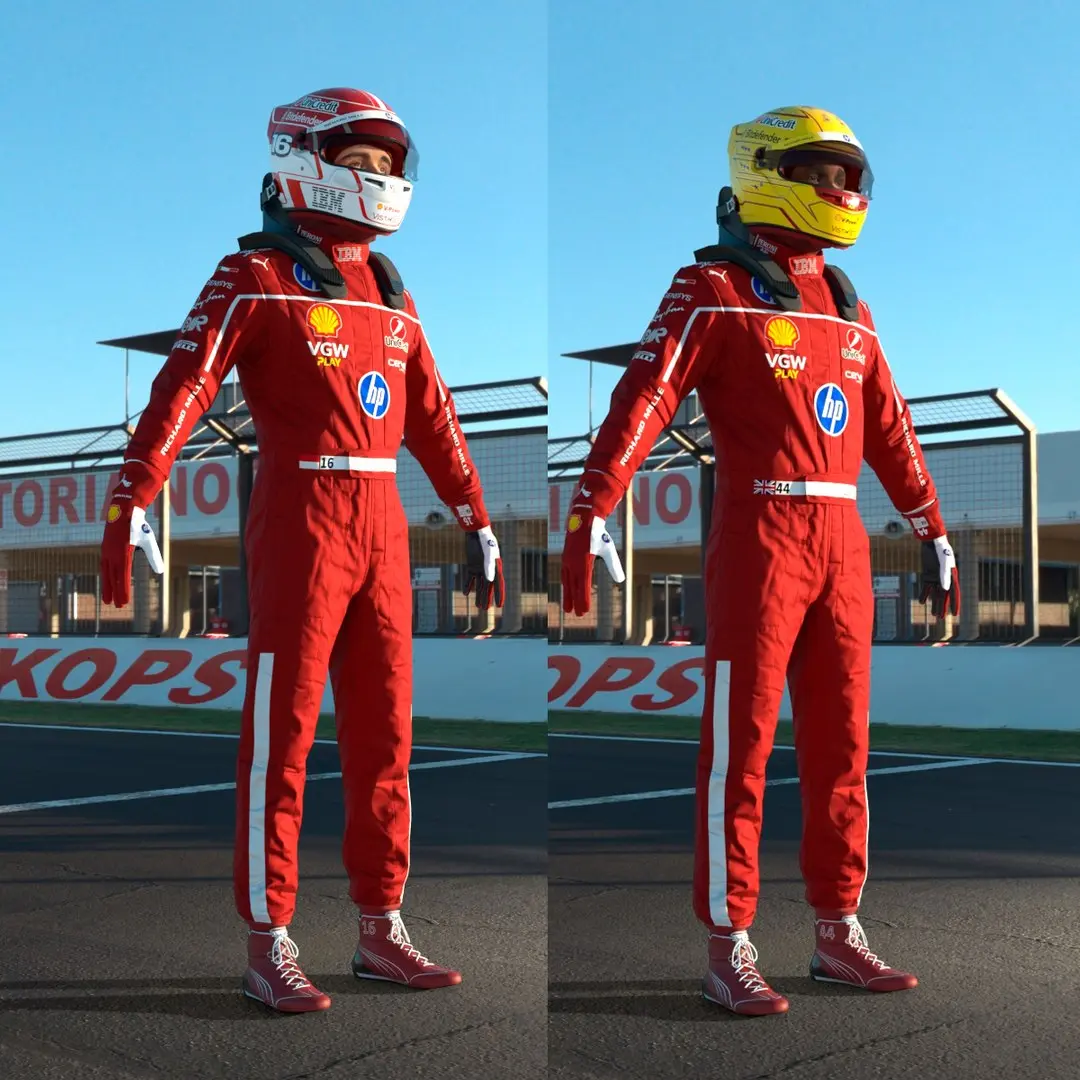 Red Team F1 Racing Driver 2025 2 in 1 3D model