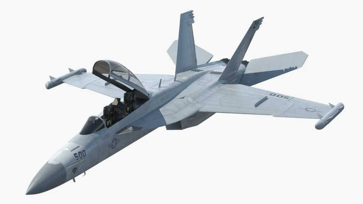 Aircraft Boeing EA-18G without Armament Rigged 3D model purchase