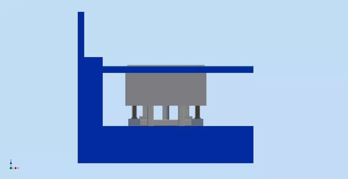Elevator bridge in sky 3D model