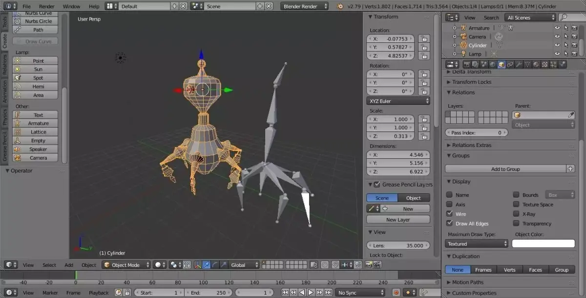 Sentry robot - Rawly Low-poly 3D model