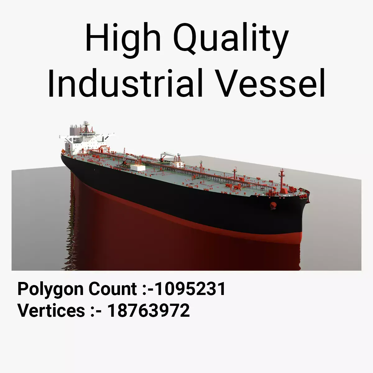 Industrial Marine Vessel   3D Model by Designtrix 3D model