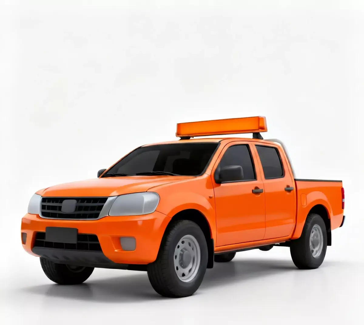 Realistic Maintenance Pickup Truck 3D Model Low-poly 3D model